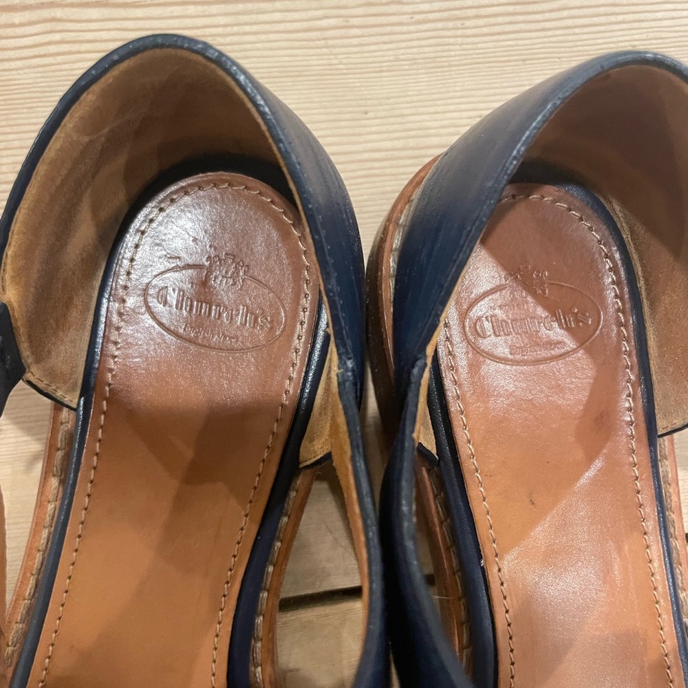 Church’s Navy Leather Fisherman Sandal - Picture 2 of 5